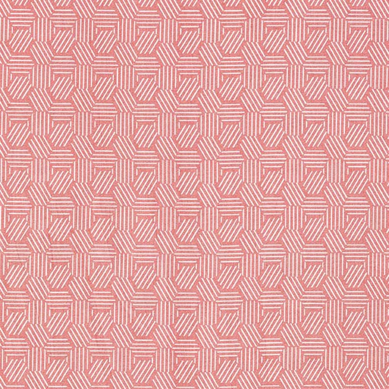 Tissu en coton Cretonne Alvéoles graphiques – terre cuite,  image number 1
