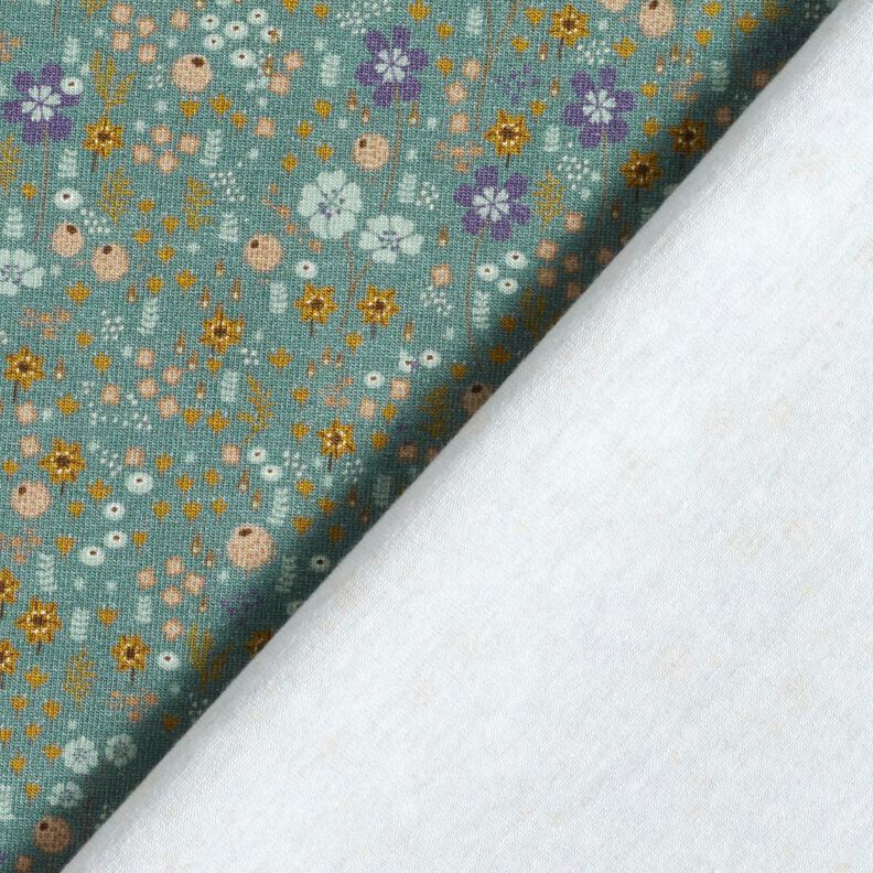 Jersey coton prairie fleurie au milieu de la forêt Impression numérique – roseau,  image number 4