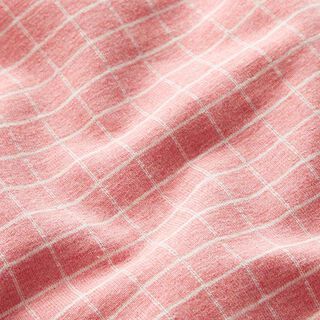 Jersey coton motif carreaux – saumon, 