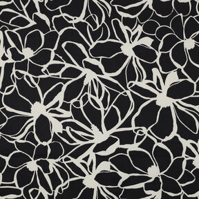Satin de coton Magnolia | Nerida Hansen – noir/écru, 
