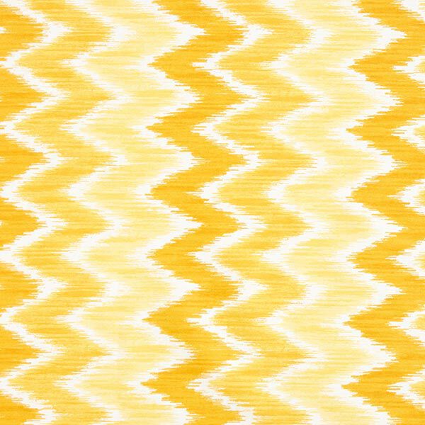 Coton enduit imprimé ikat – jaune/blanc,  image number 1