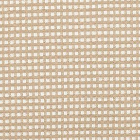 Jersey jacquard en viscose Petites boîtes – beige/blanc, 