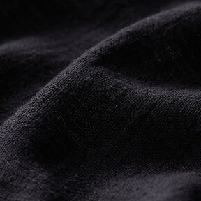 Tissu en coton Aspect lin – noir, 