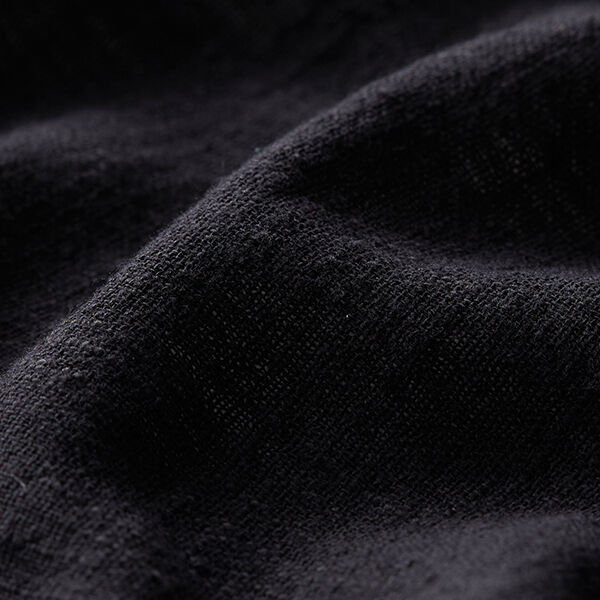 Tissu en coton Aspect lin – noir,  image number 2