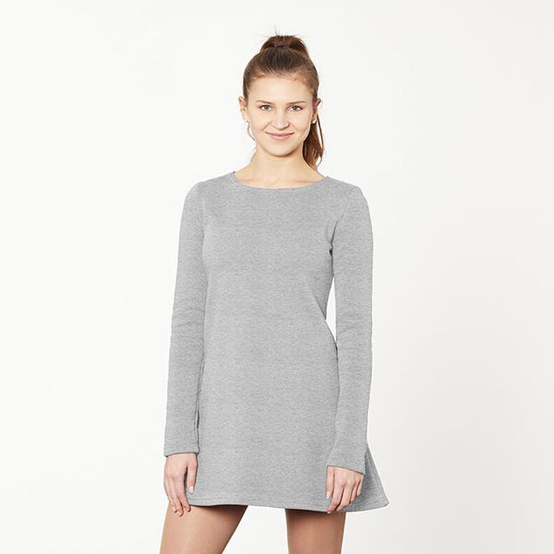 Molleton coton léger chiné – gris clair, image number 6