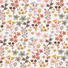 Tissu en coton Cretonne Fleurs filigranes – orange/blanc,  thumbnail number 1