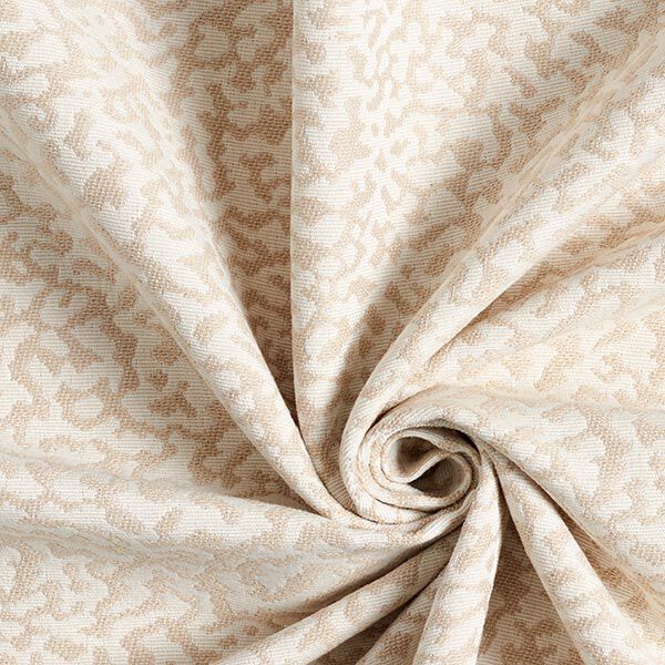 Tissu d’ameublement Jacquard Motif léopard abstrait, grand – crème/beige,  image number 3