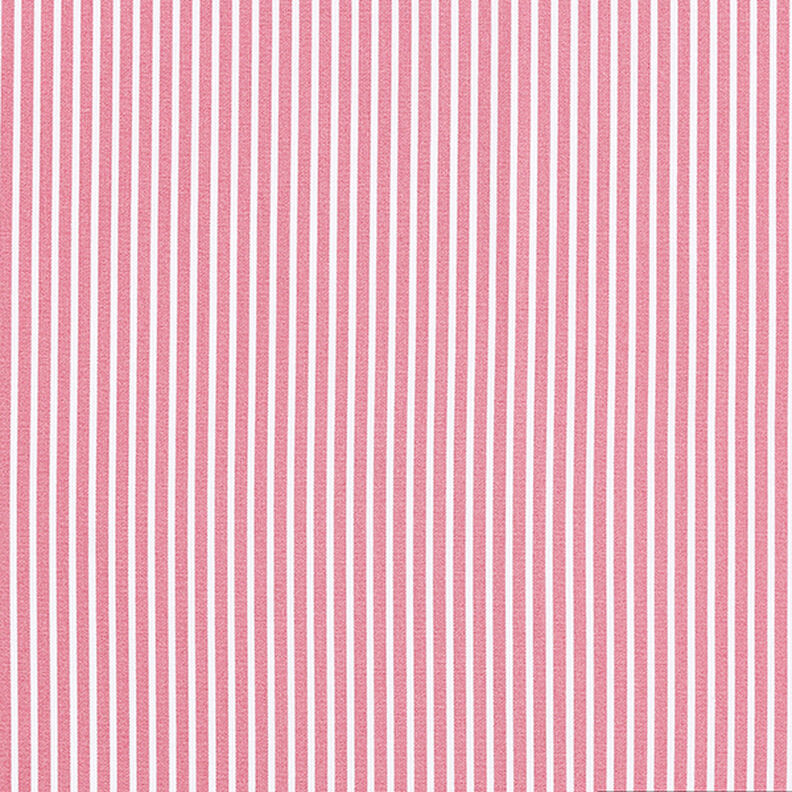 Popeline coton Rayures – rose/blanc,  image number 1