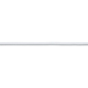Cordelette en caoutchouc [Ø 3 mm] – blanc, 