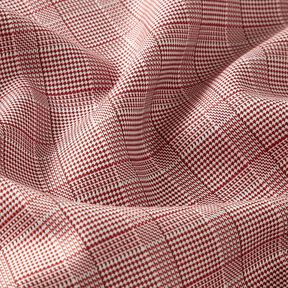 Coton m&eacute;lang&eacute; Prince de Galles &ndash; blanc/bordeaux, 