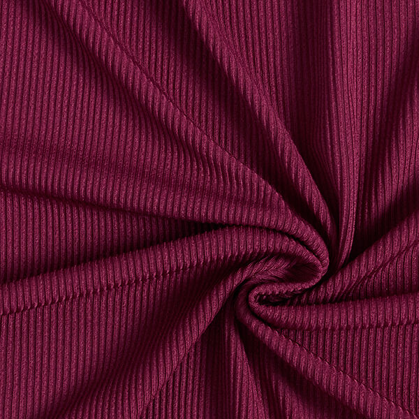 Jersey côtelé uni – rouge bordeaux,  image number 3