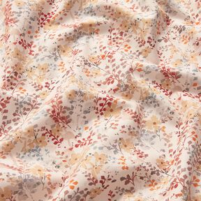 Popeline coton belles branches automnales | Katia Fabrics – nature/carmin, 