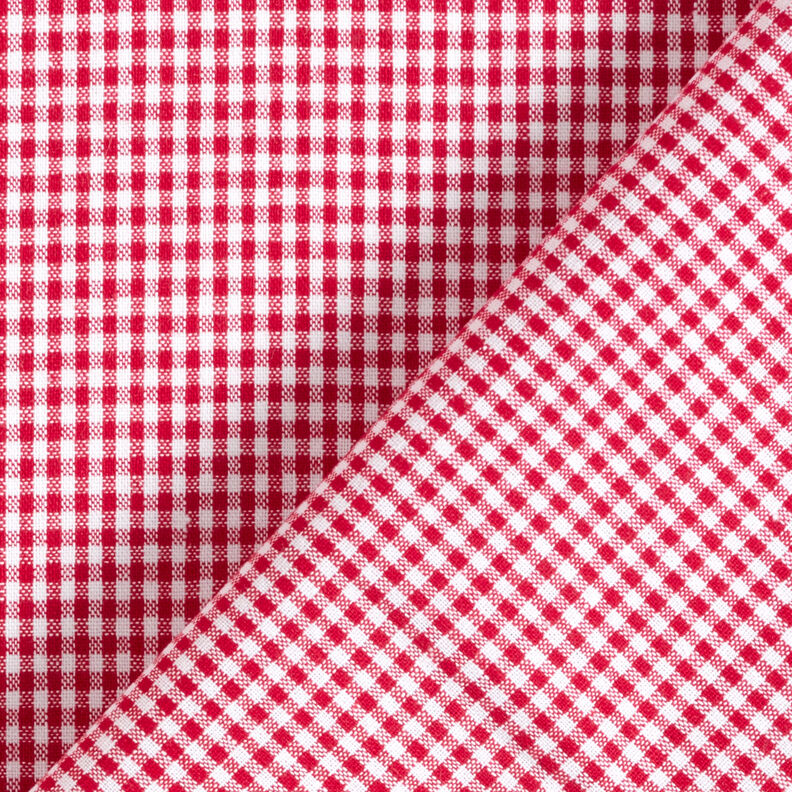 Tissu en coton Vichy à carreaux 0,2 cm – rouge/blanc,  image number 4