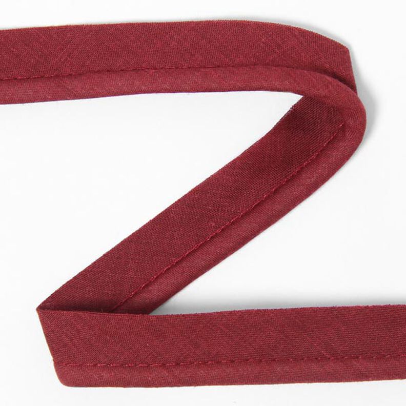 Galon passepoil en coton [20 mm] - rouge bordeaux,  image number 1
