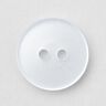 Bouton 2 trous brillant [Ø 15 mm] – blanc,  thumbnail number 1