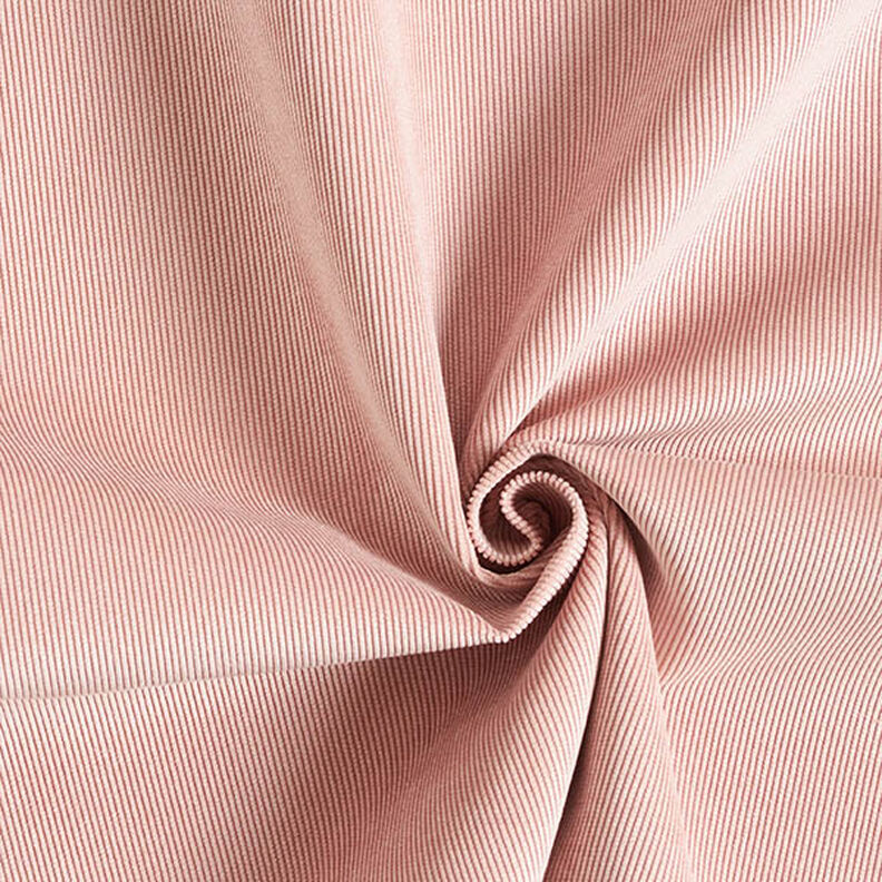 Tissu de revêtement Velours milleraies – vieux rose,  image number 1