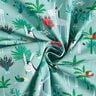 Tissu en coton Cretonne Ânes et paons – eucalyptus,  thumbnail number 3
