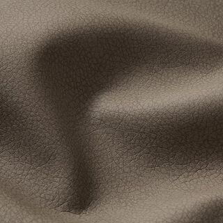 Tissu de revêtement Similicuir finement structuré – taupe foncé, 