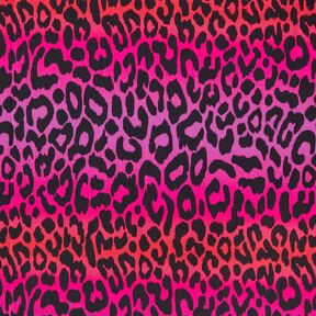 French Terry Sweat d’été Dégardé de couleurs léopard Impression numérique | by Poppy – pourpre/rouge, 