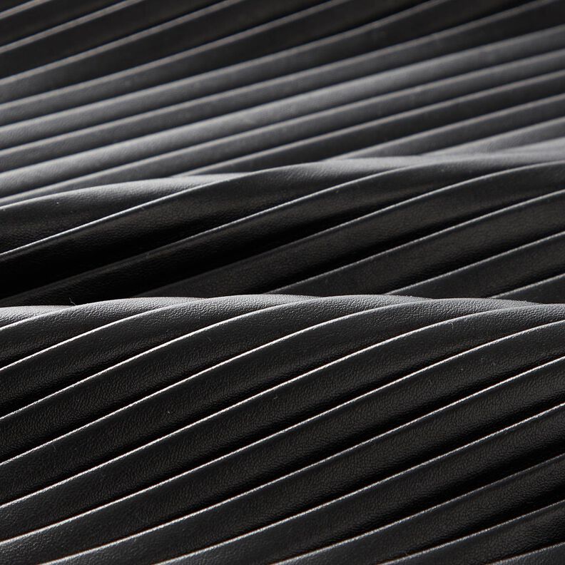 Similicuir Plissé – noir,  image number 2