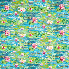Tissu de décoration Impression numérique Monet – turquoise, 
