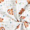 Popeline coton Tissu peluche à carreaux Impression numérique – blanc/roseau,  thumbnail number 3