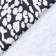 Tissu pour maillot de bain motif léopard – blanc/noir,  thumbnail number 4