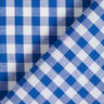 Tissu en coton Vichy à carreaux 1 cm – bleu roi/blanc,  thumbnail number 4