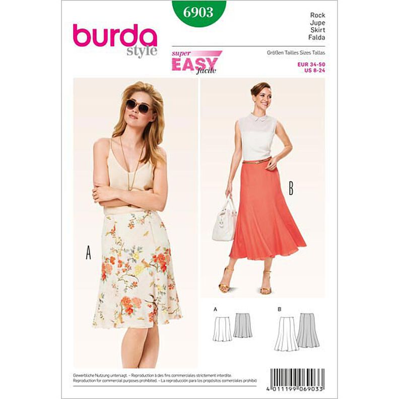 Jupe à lés, Burda 6903,  image number 1