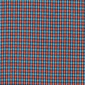 Mélange viscose Carreaux avec paillettes – turquoise/orange, 