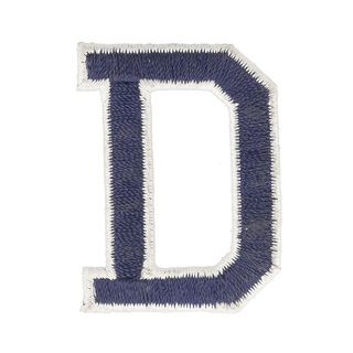 Application lettre D [ Hauteur : 4,6 cm ] – bleu marine, 