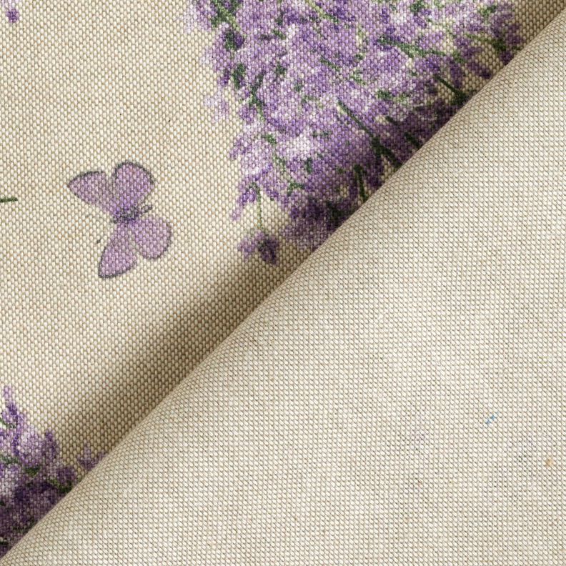 Coton enduit Bouquet de lavande – nature/lavande,  image number 5
