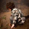 French Terry Sweat d’été Monster trucks camouflés  – taupe,  thumbnail number 6