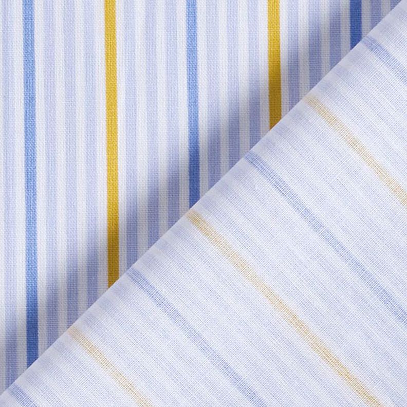 Tissu en coton Cretonne Rayures multicolores – blanc/bleu argenté,  image number 4