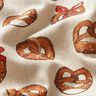 Tissu de décoration Semi-panama Bretzels – marron/nature,  thumbnail number 2