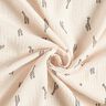 Tissu double gaze de coton Jolies girafes – blanc,  thumbnail number 3