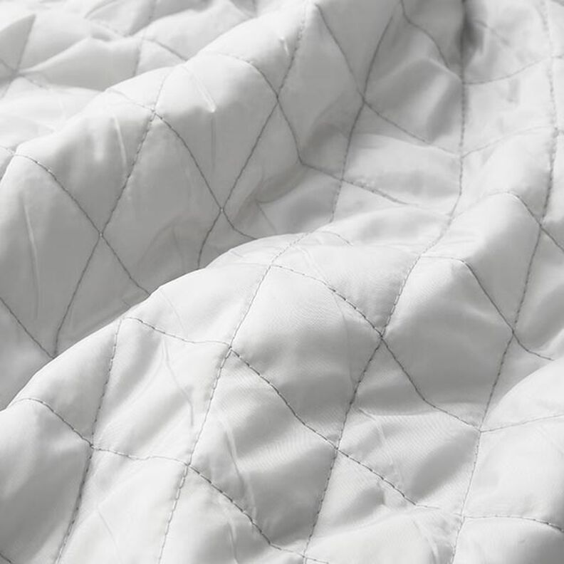 Doublure matelassée en losanges – argent,  image number 3