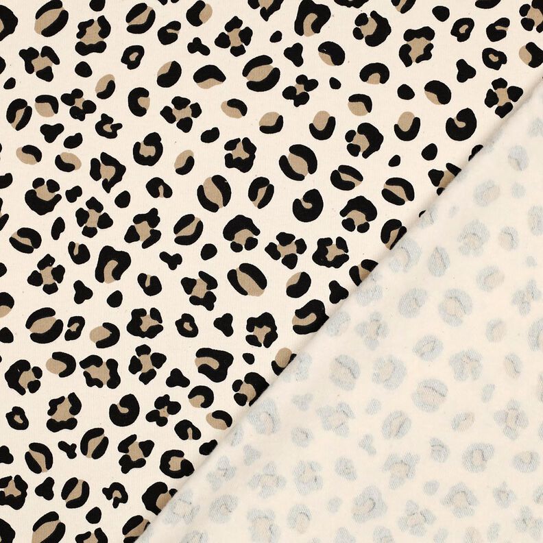 Sweatshirt gratté Imprimé lion | Poppy Fabrics – crème/anémone, image number 4