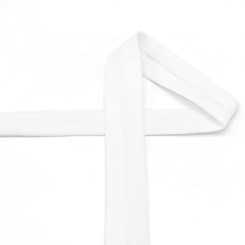 Biais Jersey coton [20 mm] – blanc,  image number 2