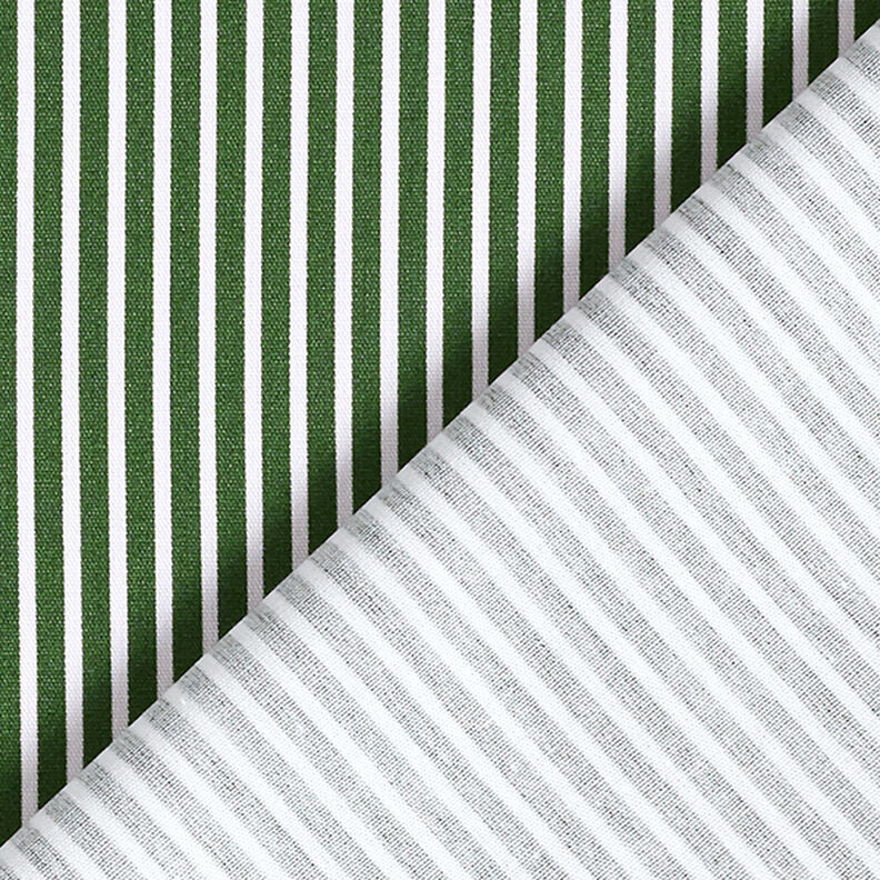 Popeline coton Rayures – vert foncé/blanc,  image number 4