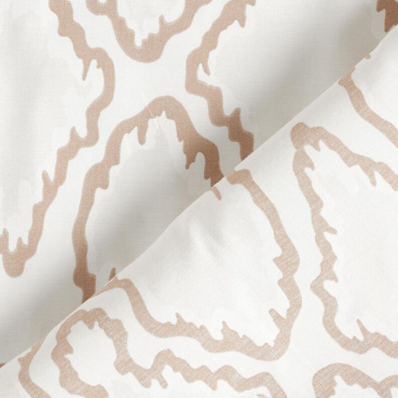 Tissu en coton avec zigzags – beige/beige foncé, image number 5