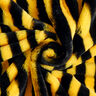Fourrure synthétique rayures d’abeille – noir/jaune,  thumbnail number 4