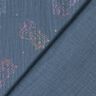 Tissu double gaze de coton Licornes Imprimé feuille – gris bleu,  thumbnail number 5