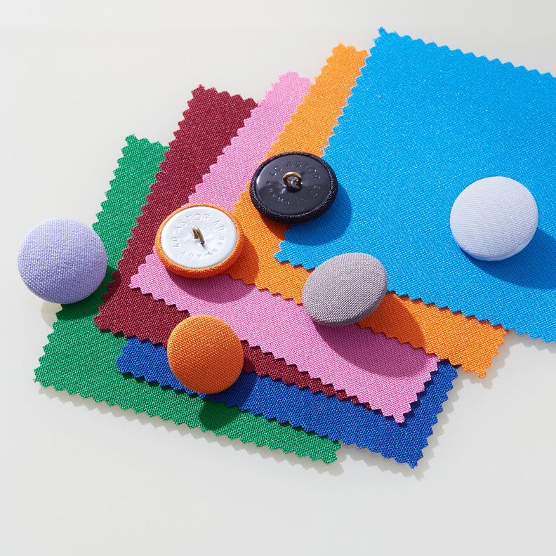 Bouton recouvert, Classic Poly – noir,  image number 2