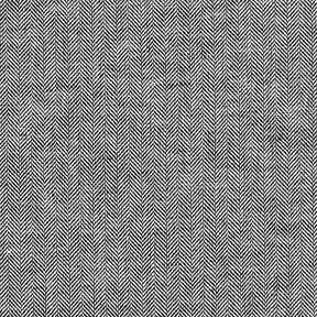 Mélange lin-coton chevron – noir, 
