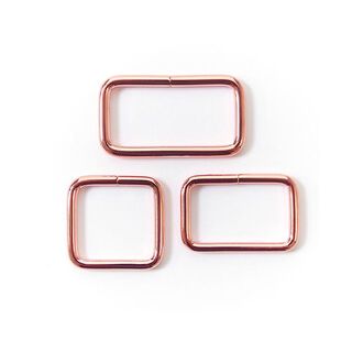 Anneau rectangulaire  Rosé  - or rose, 