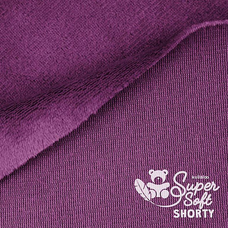 Nicki SHORTY [1 m x 0,75 m | Poil : 1,5 mm]  - aubergine | Kullaloo,  image number 3