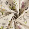 Tissu de décoration Semi-panama Fleurs de printemps – nature/rose,  thumbnail number 3