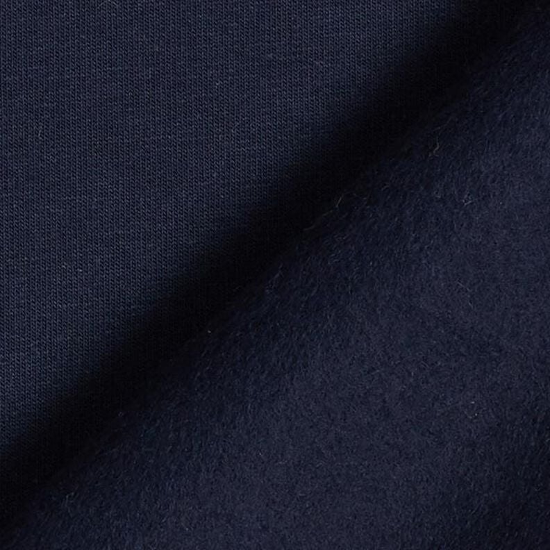 Molleton coton léger uni – bleu nuit,  image number 3