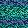 French Terry Sweat d’été Dégardé de couleurs léopard Impression numérique – lilas bleu/turquoise,  thumbnail number 1